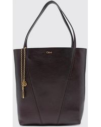 Chloé - Chlo&Eacute Spin Tasche Aus Genarbtem Leder - Lyst