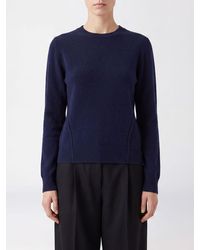 Jil Sander - Jersey De Cuello Redondo De Manga Larga En Pura Cachemira Con Corte Slim - Lyst