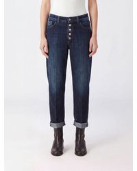 Dondup - Koons High-Waisted Straight-Leg Cotton Denim Jeans - Lyst