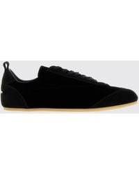 Jil Sander - Velvet And Suede Etage Sneakers - Lyst
