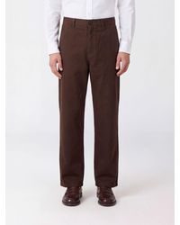 DUNST - Slacks Wide-Leg Cotton Chino Trousers With Mid-Rise Waist - Lyst
