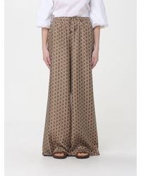 Max Mara - Printed Silk Palazzo Trousers - Lyst