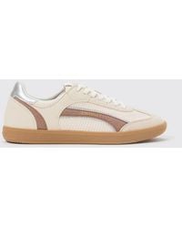Twinset - Mesh And Faux Leather Sneakers - Lyst
