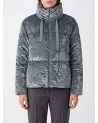 Herno - High-Neck Quilted Microfiber Down Jacket With Hood - Lyst