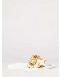 Versace Jeans Couture - Baroque Print Rubber Sliders - Lyst