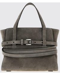 Moschino - Tie Me Suede Handbag With Shoulder Strap - Lyst