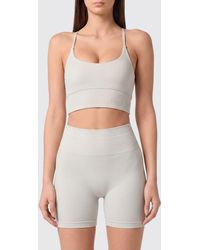 Philipp Plein - Cropped Sports Bralette Top With Criss-Cross Straps - Lyst
