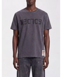 Golden Goose - Short-Sleeved Cotton T-Shirt With Tone-On-Tone Logo - Lyst