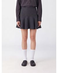 Ganni - High-Waisted A-Line Mini Skirt - Lyst