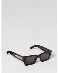 Saint Laurent - Rectangular Acetate Sunglasses With Logo Lettering - Lyst