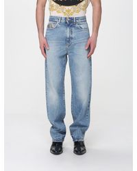 Versace - Medusa 5 Pocket Jeans With Logo - Lyst