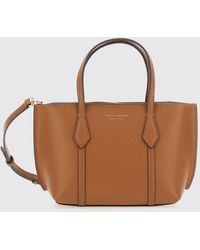 Tory Burch - Perry Mini Grained Leather Handbag With Removable Strap - Lyst