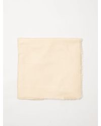 Elisabetta Franchi - Viscose Blend Scarf With Jacquard Logo - Lyst