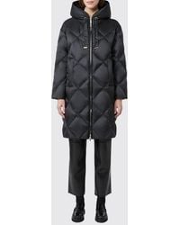 Max Mara - Long Quilted Nylon Down Jacket With Hood - Lyst