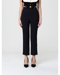 Elisabetta Franchi - Crêpe Cropped Trousers - Lyst