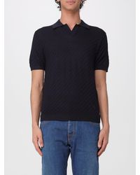 Emporio Armani - Knitted Polo Shirt - Lyst
