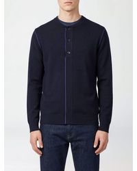 Paul Smith - Crew Neck Merino Wool Jumper With Contrast Trims - Lyst