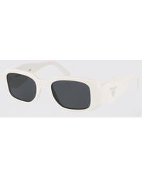 Prada - Acetate Sunglasses With Logo - Lyst