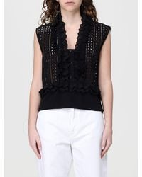 Alberta Ferretti - Cotton And Linen Blend Top - Lyst