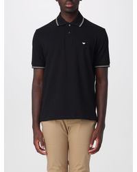 Emporio Armani - Cotton Polo Shirt With Logo - Lyst