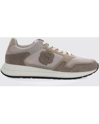 BOSS - Mesh And Suede Sneakers - Lyst