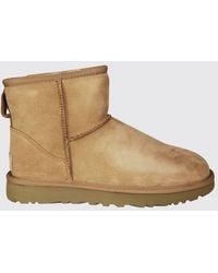 UGG - Classic Mini Ii Suede Ankle Boots With Shearling Lining - Lyst