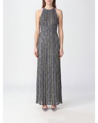 Missoni - Striped Lurex Halterneck Long Evening Gown - Lyst