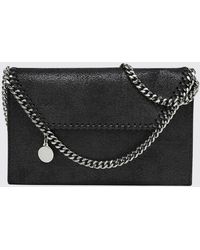 Stella McCartney - Falabella Alter Mat Wallet On Chain With Chain Trim - Lyst