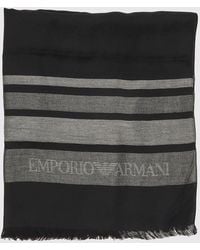 Emporio Armani - Striped Scarf - Lyst