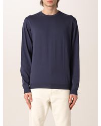 Fay - Maglia Basic Con Logo A Contrasto - Lyst