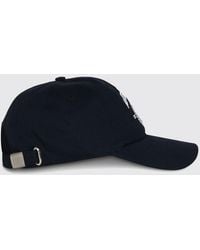 Anine Bing - Cotton Baseball Cap With A Contrasting Embroidered Logo - Lyst