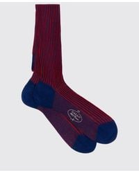 Gallo - Ribbed Lisle Cotton Socks - Lyst