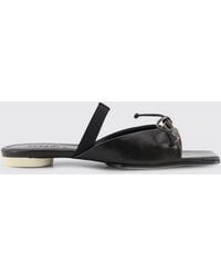 MM6 by Maison Margiela - Leather Sandals - Lyst