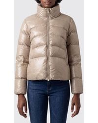 Pinko - Quilted Water-Repellent Nylon Short Puffer Jacket With High Neck - Lyst
