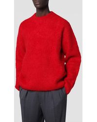 Séfr - Pull À Col Rond Coupe Décontractée En Mélange De Laine D'Alpaga - Lyst