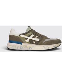 Premiata - Mick Suede And Nylon Sneakers - Lyst