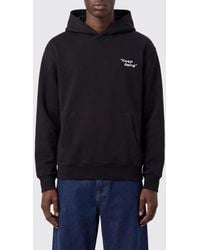 Barrow - Relaxed Fit Cotton Hoodie With Kangaroo Pocket And Teddy Bear Print - Lyst