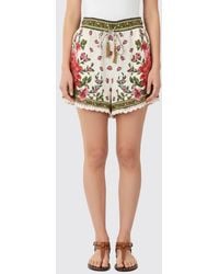 FARM Rio - Floral Linen Shorts - Lyst