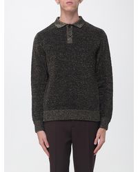 Marni - Long-Sleeved Wool And Viscose Blend Knit Polo - Lyst