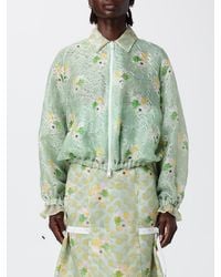 Fendi - Cazadora Bomber De Organza Bordada - Lyst
