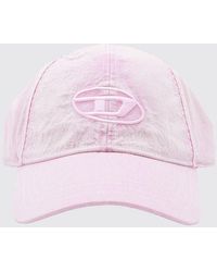 DIESEL - Recycled Nylon Baseball Cap With Embroidered Oval D Logo - Lyst