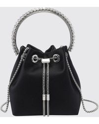 Jimmy Choo - Bon Bon Satin Mini Bag With Crystals And Jewel Handle - Lyst