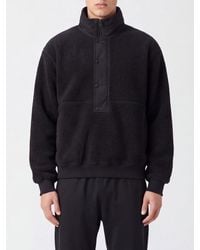 Entire studios - High-Neck Half-Zip Fleece Jacket With Elasticated Cuffs - Lyst