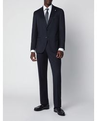 Luigi Bianchi - Single-Breasted Pure Virgin Wool Suit With Notch Lapels - Lyst