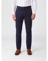 Briglia 1949 - Slim Fit Pleated Cotton Tailored Trousers - Lyst