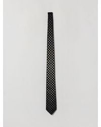 Emporio Armani - Pure Silk Tie With Check Pattern - Lyst