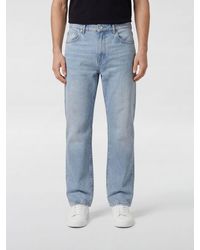 AMISH - James Straight Cotton Denim Jeans - Lyst