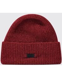Canada Goose - Ribbed Wool And Alpaca Blend Beanie With Metallic Logo - Lyst