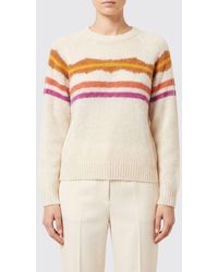 Isabel Marant - Striped Mohair And Wool-Blend Crewneck Jumper - Lyst