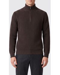 Ballantyne - Slim Fit Wool Half-Zip Turtleneck Jumper - Lyst